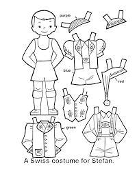 Bluebonkers Youth Activity Sheets Paper Dolls Swiss Boy Paper Doll Template Paper Dolls Printable Paper Dolls