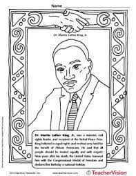 Incredible have dream template for kids with mlk coloring pages. Martin Luther King Jr Coloring Page Black History Month Printable Grades K 5 Teachervision