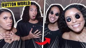 SCARY* DO NOT GO INTO THE BUTTON WORLD AT 3 AM!! (OUR BUTTON TWINS TRIED TO  KEEP US THERE!!) - YouTube
