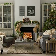 Grey And Taupe Christmas Living Room Decorating Ideal Home Christmas Living Rooms Christmas Interiors Traditional Christmas Decorations