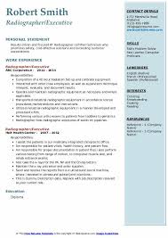 India has a particular work culture, as well as a specific set of expectations when it comes to cv. Radiographer Resume Samples Qwikresume