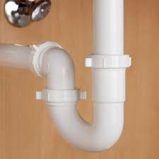 white plastic sink drain p trap kit