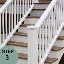 Original victorian profile, is a pvc exterior railing system. Timbertech Azek Square Composite Balusters The Deck Store