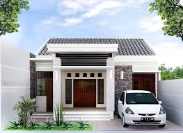 Desain Rumah Minimalis Type 36 Dengan Model Teras Batu Alam Rumah Minimalis Rumah Modern Desain Rumah Modern