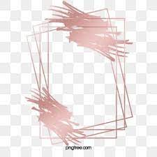 Rose Gold Texture Metal Frame Geometric Pink Hollowing Out Line Luster Textbox Doodling Rosegold Rose Cli Rose Gold Texture Rose Gold Foil Texture Gold Texture