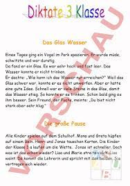 Zu den diktaten gibt es hinweise wie man richtig diktiert und einen korrekturschlüssel. Arbeitsblatt Diktat 3 Klasse Deutsch Rechtschreibung