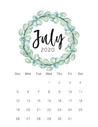 30 Printable July 2020 Calendars To Get For Free Onedesblog In 2020 Hello July Images Hello July July Quotes