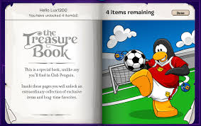 …the treasure book :) inside this special book, you can view exclusive items for your penguin. Club Penguin Rewritten Cheats Club Penguin Treasure Books 1 Series 1 6 2008 2010