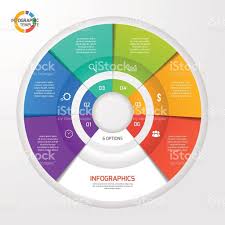 Vector Circle Infographic Template For Graphs Charts