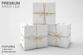 Gift Boxes Mockup Set Box Mockup Professional Business Card Design Gifts