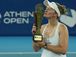 Krejcikova rallies from break down in both sets to claim Athens title over Sakkari