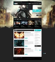 Website Template Game Portal Website Template Portal Website Website Template Design