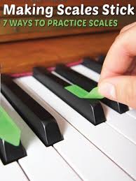 Making Scales Stick 7 Different Ways To Practice Scales Colourful Keys Piano Piano Music Learn Piano