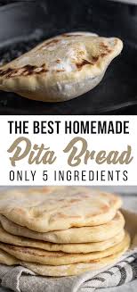 Homemade Pita Bread Just 5 Ingredients Sweet Simple Vegan Recipe Bread Recipes Homemade Homemade Pita Bread Recipes