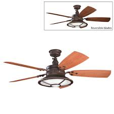 Kichler Lighting 310102 4 Light Harbour Walk Patio Ceiling Fan Atg Stores Ceiling Fan Low Ceiling Fans Kichler Lighting