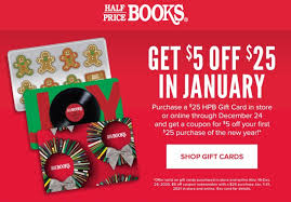 Maybe you would like to learn more about one of these? Expired Half Price Books Buy 25 Gift Cards Get 5 Bonus Cards Free Bonus Card Valid Jan 1 31 Gc Galore