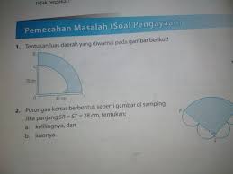 Sehingga luas arsir dapat ditulis secara umum sebagai berikut. Tentukan Luas Daerah Yang Diwarnai Pada Gambar Berikut Tolong Jawab Dikumpul Besok Brainly Co Id
