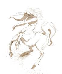 I did it like this to resemble the mane of a horse. Artblog Photo Centaur Creature Art Centaur Drawing