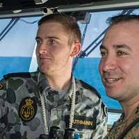 From left to right) The outgoing first sergeant, 1st