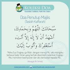 Sebab, doa ini berfungsi untuk menebus atau menghapus dosa dalam majelis, paling tidak atas segala. Jom Solat Doa Penutup Majlis Tasbih Kaffarah Facebook