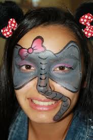 Elephant Face Paint By Cynnamon Painted In Corona Www Facepaintingbycynnamon Com Elephant Face Face Painting Face Painting Designs