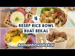 4 Resep Rice Bowl Untuk Bekal Kantor Enaaaak Banget Youtube