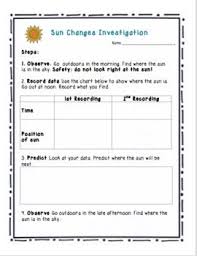 Through This Investigation Students Will Describe How The Sun Changes Position In The Sky Throughout The Day Sun Changes Ngss Shadow Lessons Science Bundle