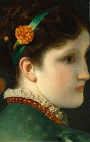 Olive Margaret Slaughter (1899) by Anthony Frederick Sandys (British,  1829-1904)