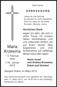 We did not find results for: Traueranzeigen Von Maria Krzewina Aachen Gedenkt