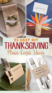 Check spelling or type a new query. 25 Awesome Diy Thanksgiving Place Card Ideas