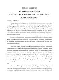 Check spelling or type a new query. Term Of Reference Materi Kepemimpinan
