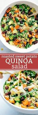 Roasted Sweet Potato And Quinoa Salad Fresh And Healthy Roasted Sweet Potato And Quinoa With Images Sweet Potato Quinoa Salad Healthy Salad Recipes Roasted Sweet Potatoes