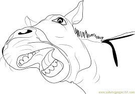 Check out amazing coloringpages artwork on deviantart. Donkey Smiling Coloring Page For Kids Free Donkey Printable Coloring Pages Online For Kids Coloringpages101 Com Coloring Pages For Kids