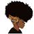 African American Curly Hair Cartoon Black Girls