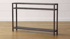 Echelon Narrow Console Table Reviews Crate And Barrel Narrow Console Table Console Furniture Steel Console Table