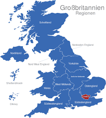 Finden sie informationen über das wetter, straßenzustand. Grossbritannien Regionen Interaktive Landkarte Image Maps De