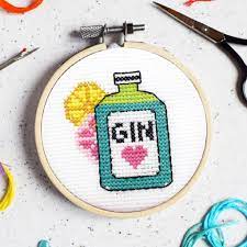 Check spelling or type a new query. Gin Time Mini Cross Stitch Kit By The Make Arcade Notonthehighstreet Com