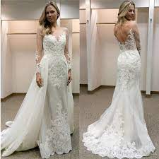 The perfect way to have two looks in one on your special day. Sheath Wedding Dress With Overskirt Off 76 Buy
