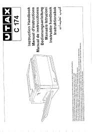 Never miss another show from serene liew. Utax C 174 Operating Instructions Manualzz