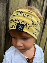 Baby Boy Headband Baby Hair Accessories Baby Shower Hipster Baby Clothes Trendy Baby Clothes Baby Gift Baby Boy Clothes Weekdays Hipster Baby Clothes Hipster Babies Boy Headbands