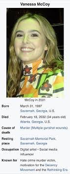 Vanessa Mccoy's Instagram, Twitter & Facebook