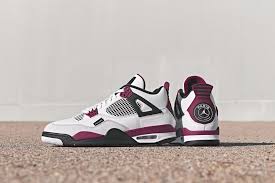 Flaunting a color scheme of white, neutral grey, black, and bordeaux — the majority is draped in the pristine/neutral hue. Air Jordan 4 Retro Psg Release Details The Fresh Press By Finish Line
