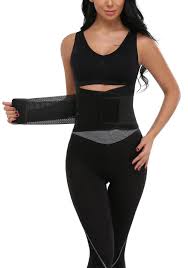 Kiwi Rata Waist Trainer Slimmer Belt Body Shaper Slimming Waist Trimmer Girdle Black Walmart Com In 2020 Waist Trimmer Waist Trainer Slimmer Belt
