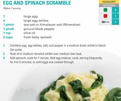Beachbody 21 Day Fix Egg And Spinach Scramble Healthy Breakfast Recipes Stuffed Peppers Healthy Breakfast