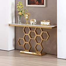 Enhance A Living Room With A Perfect Console Table In 2020 Mirrored Console Table Console Table Decorating Steel Console Table