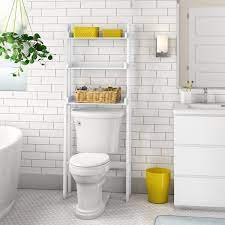 It might seem silly, but a ladder shelf adjacent to the toilet is the perfect storage solution. Over Toilet Ladder Shelf Wayfair