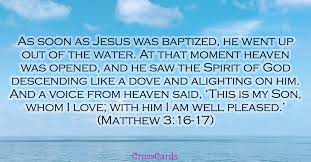 Send This Free Matthew 3 16 17 Ecard To A Friend Or Family Member Send Free Scripture Ecards To Your Friends A Bible Verse Pictures Scripture Cards Scripture