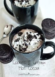 Cookies Cream Hot Cocoa In The Blendtec Boys Ahoy Recipe Food Yummy Food Desserts