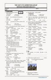 Soal bahasa inggris kelas 12 kurikulum 2013 ini sudah dilengkapi beserta kunci jawaban paket bahasa inggris kelas 12 semester 2. Soal Uts Bahasa Inggris Kelas 3 Sd Semester 1 Dapatkan Data