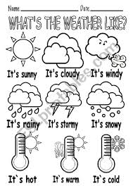 What S The Weather Like Worksheet Weather Worksheets Weather Activities Preschool Teaching Weather